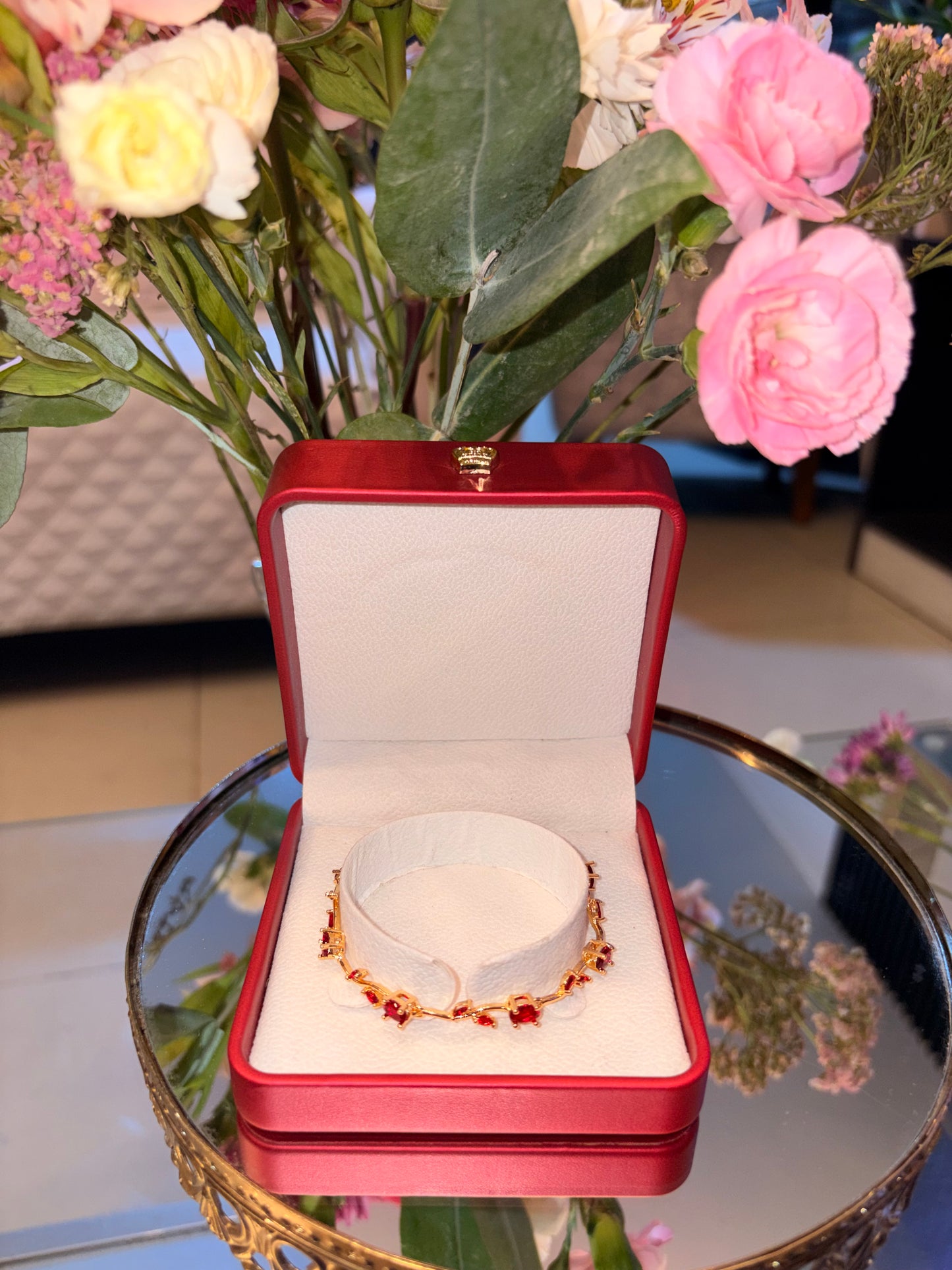 Pulsera Tulipán Bañada en Oro