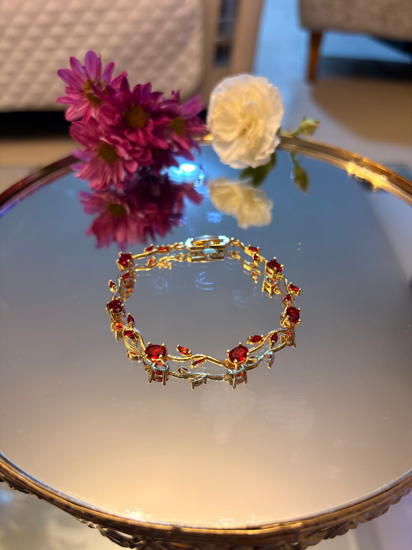 Pulsera Tulipán Bañada en Oro