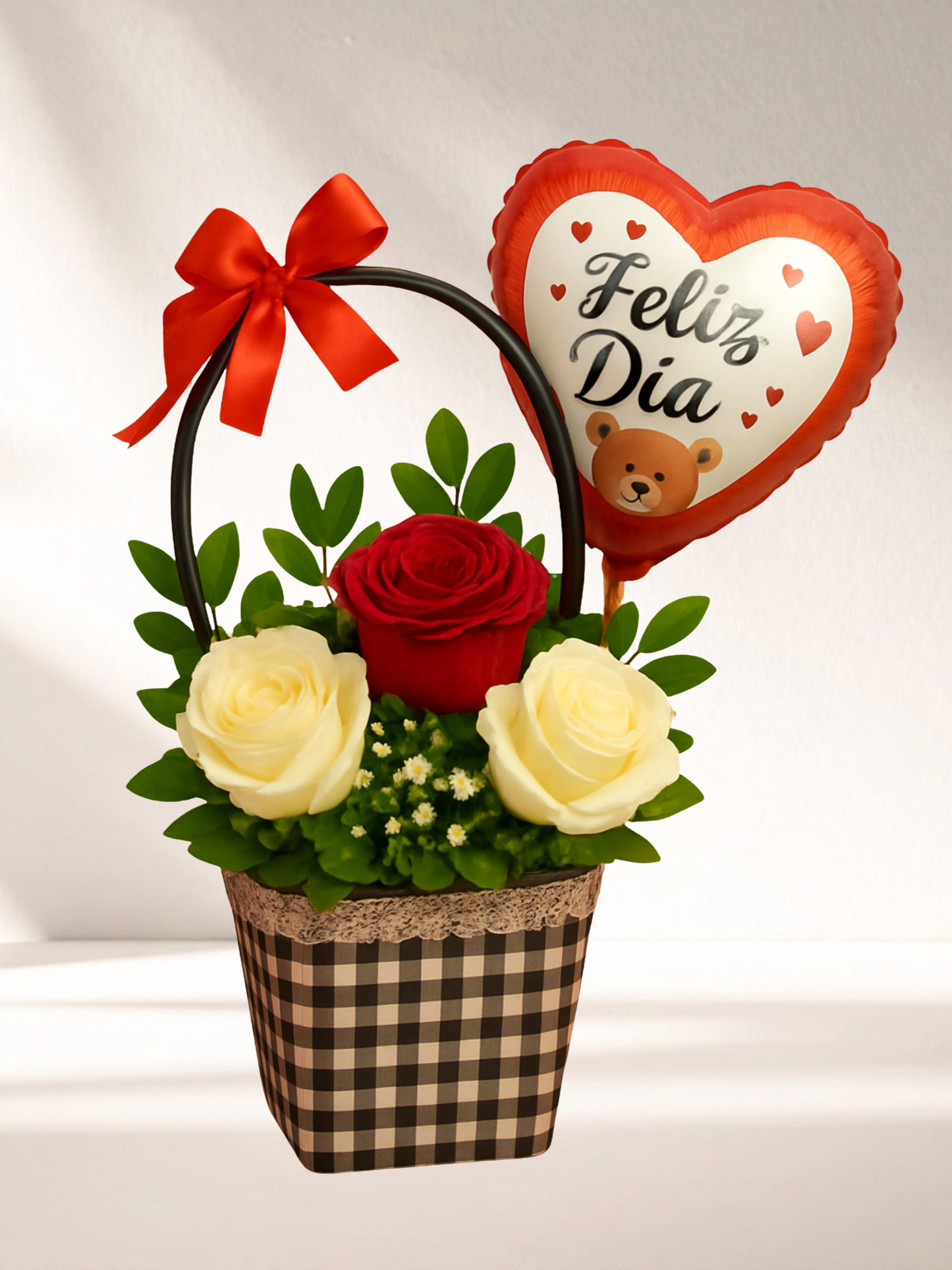 Mini Arreglo Floral en Canastita