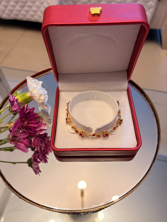 Pulsera Tulipán Bañada en Oro
